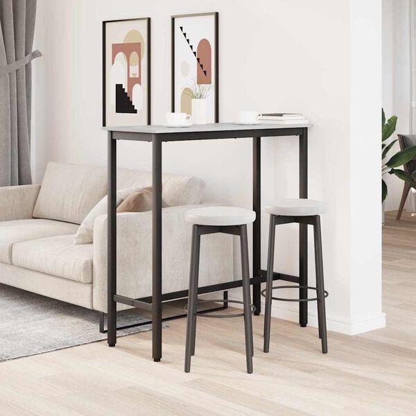 vidaXL Tisch Graues Sonoma 100 x 40 x 100,5 cm