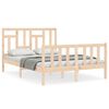 vidaXL Massivholzbett ohne Matratze 140x190 cm Kiefernholz
