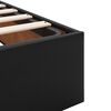 vidaXL Ottoman-Bett ohne Matratze Schwarz 200x200 cm Kunstleder