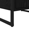 vidaXL Sideboard Schwarz Eichen-Optik 81 x 36 x 150.5 cm Holzwerkstoff