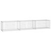 vidaXL Gabionenwand mit Abdeckung 300&times;50&times;50 cm Verzinkter Stahl