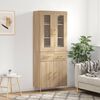vidaXL Highboard Sonoma-Eiche 69,5x34x180 cm Holzwerkstoff
