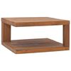 vidaXL Couchtisch 65x65x33 cm Teak Massivholz