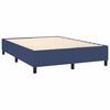 vidaXL Boxspringbett mit Matratze Blau 140x200 cm Stoff