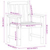 vidaXL Gartenstuhl 6 pcs Schwarz 65,5 x 59 x 88 cm Polyethylen