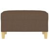 vidaXL Fu&szlig;hocker Braun 70x55x41 cm Stoff
