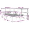 vidaXL Massivholzbett mit Regal ohne Matratze 120x200 cm Kiefer
