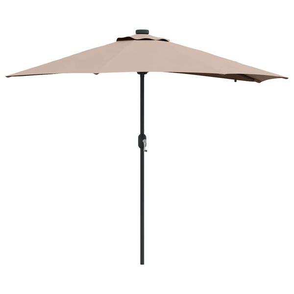 vidaXL Garten-Sonnenschirm Taupe 294 x 150 x 223 cm