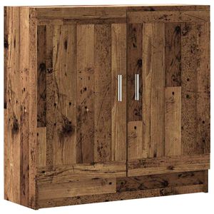 vidaXL B&uuml;cherschrank Altholz-Optik 82,5x30,5x80 cm Holzwerkstoff