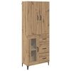vidaXL Highboard Artisan-Eiche 69,5 x 34 x 180 cm Holzwerkstoff