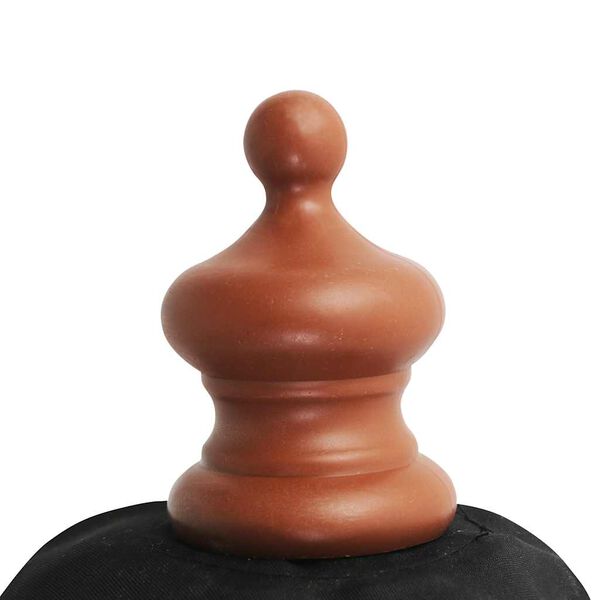 vidaXL Sonnenschirm mit Holzmast 350 cm Schwarz