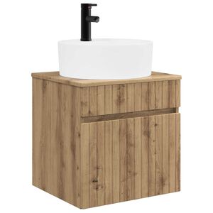 vidaXL Wandmontierte Waschbecken-Vanit&auml;t Artisan-Eiche