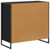 vidaXL Seitenschrank Schwarz Eichen-Optik 79 x 36 x 75 cm