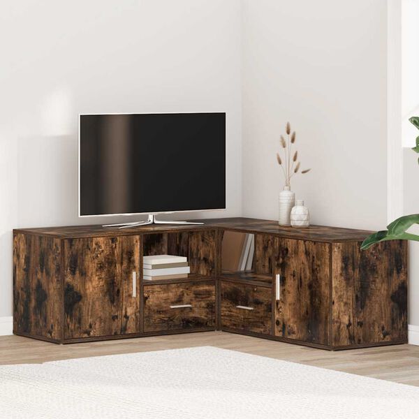 vidaXL Eckregal R&auml;uchereiche 200x40x45 cm Holzwerkstoff