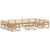 vidaXL Outdoor-Sofagarnitur 10 pcs Wei&szlig; Massivholz Akazie