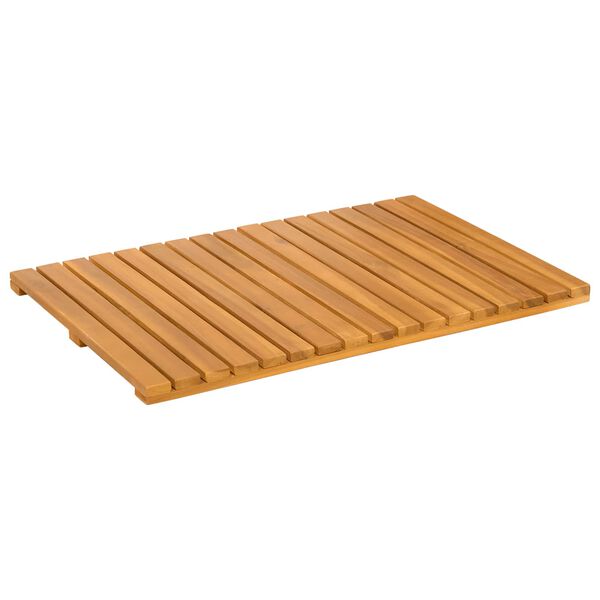 vidaXL Badematte Uni Braun 60 x 40 cm Holz