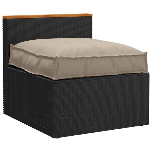 vidaXL Kissen Taupe 70 x 70 x 12 cm Oxford-Stoff