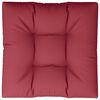 vidaXL Palettenkissen Weinrot 80x80x12 cm Stoff