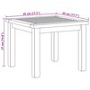 vidaXL Couchtisch Braun 45 x 45 x 36 cm Massivholz Teak