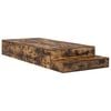 vidaXL Aufbewahrungsbettgestell Ger&auml;ucherte Eiche 80 cm Holzwerkstoff