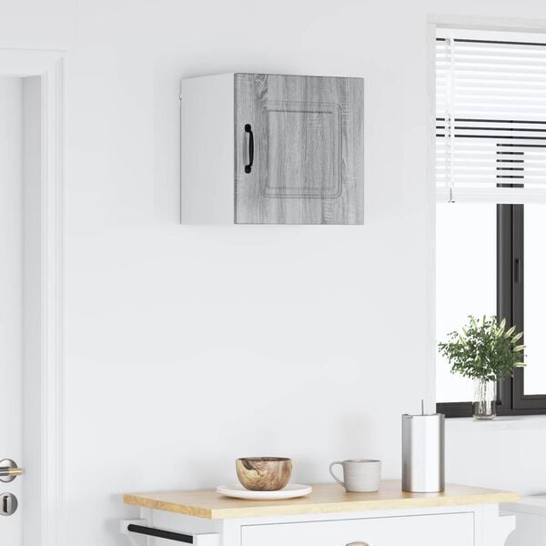 vidaXL K&uuml;chenschrank mit Speicher Kalmar Graues Sonoma 40 x 31 x 40 cm