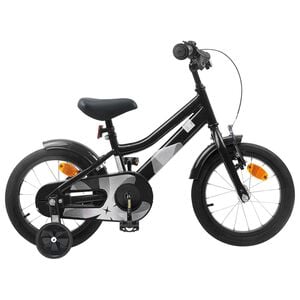 vidaXL Kinderfahrrad 16 Zoll f&uuml;r 4-6 Jahre alt Schwarz