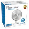 Bestron Retro Tischventilator DFT35W 35cm 35W Wei&szlig;