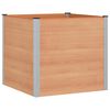 vidaXL Hochbeet Braun 100 x 100 x 91 cm alu.