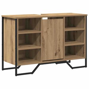 vidaXL Waschbeckenschrank Artisan-Eiche 91 x 35 x 60 cm Holzwerkstoff