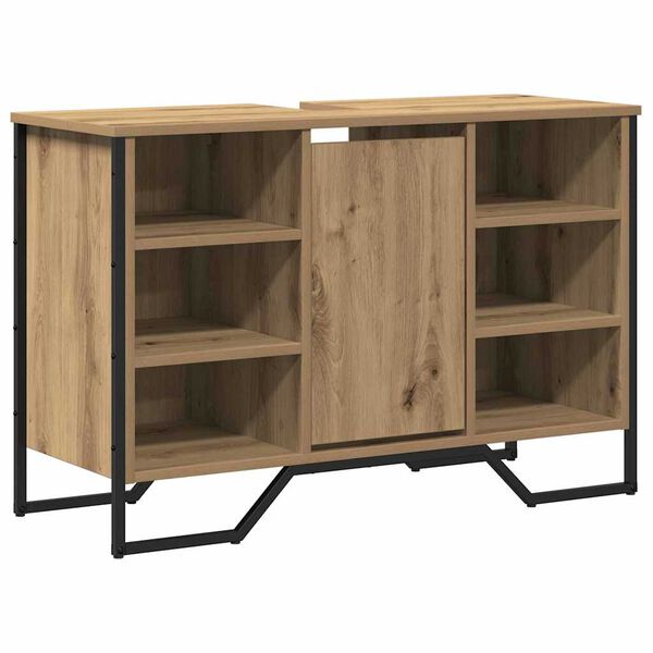 vidaXL Waschbeckenschrank Artisan-Eiche 91 x 35 x 60 cm Holzwerkstoff