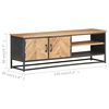 vidaXL TV-Schrank 120x30x40 cm Massivholz Akazie