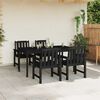 vidaXL Garten-Essstuhl 4 pcs Schwarz 65,5 x 55,5 x 88 cm Plastik
