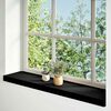 vidaXL Fensterb&auml;nke 2 Stk. Dunkelbraun 70x20x2 cm Massivholz Eiche
