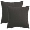 vidaXL Kissenbezug 2 pcs HEERLEN Dunkelgrau 40 x 40 cm