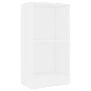 vidaXL B&uuml;cherregal Wei&szlig; 40x24x75 cm Holzwerkstoff