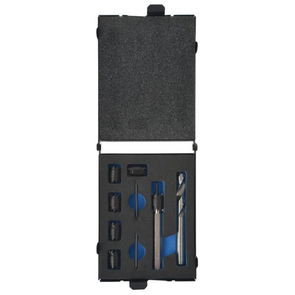 vidaXL 9-tlg. Schwei&szlig;punktfr&auml;ser und -Bohrer-Set HSS