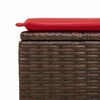 vidaXL 8-tlg. Garten-Sofagarnitur mit Kissen Braun Poly Rattan Akazie