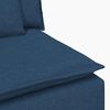 vidaXL Modulares Sofa Endmodul mit Armlehne Kissen Blau 100 cm