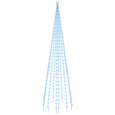 vidaXL LED-Weihnachtsbaum für Fahnenmast Blau 310 LEDs 300 cm