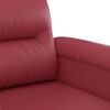 vidaXL 2-Sitzer-Sofa Weinrot 140 cm Kunstleder
