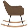 vidaXL Schaukelstuhl Braun Stoff
