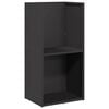 vidaXL Brennholzregal Schwarz 40x30x80 cm Kaltgewalzter Stahl