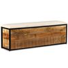 vidaXL Aufbewahrungsbank 3 Schubladen Mangoholz Massiv 120x30x40 cm