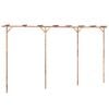 vidaXL Pergola Bambus 385x40x205 cm