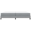 vidaXL Boxspringbett mit Matratze Hellgrau 200 x 200 cm Stoff