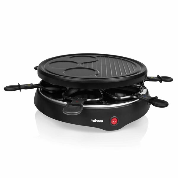 Tristar 6-Personen-Raclette-Grill 800 W 29 cm Schwarz