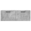 vidaXL Wandschrank Betongrau 100x36,5x35 cm Holzwerkstoff