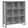 vidaXL B&uuml;cherregal 99,5 x 30 x 108,5 cm Holzwerkstoff Graues Sonoma