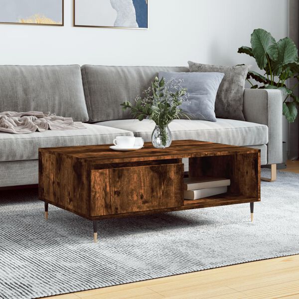 vidaXL Couchtisch R&auml;uchereiche 90x60x35 cm Holzwerkstoff