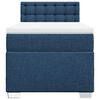 vidaXL Boxspringbett mit Matratze Blau 80x200 cm Stoff